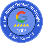 Top Rated Dentist on Google badge