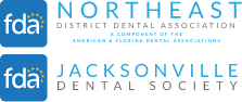 Northeast District Dental Association and Jacksonville Dental Society logos