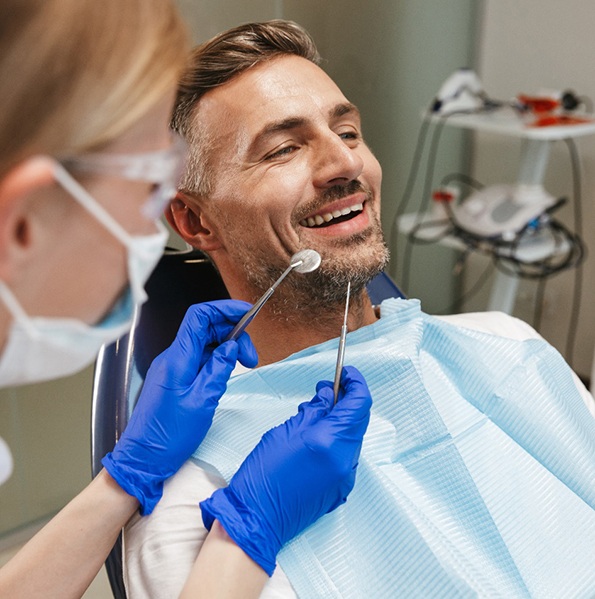 patient preparing for a dental bridge in Jacksonville