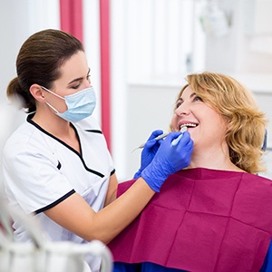 woman getting dental checkup in Jacksonville