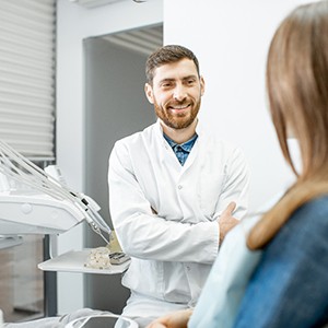 dentist explaining other financing options 