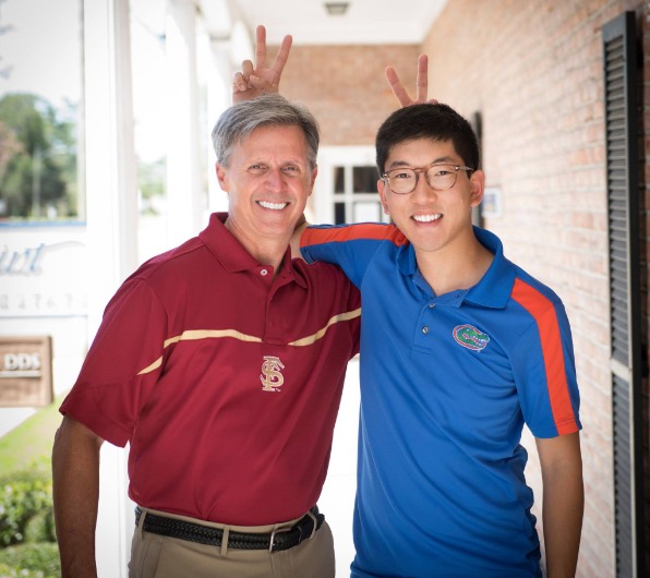 Doctor Mullens and Doctor Nguyen at dental school