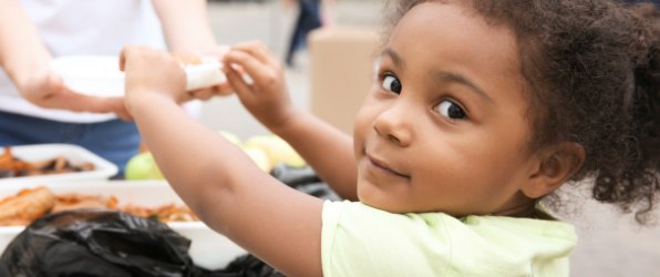 Smiling little girl at children's dentistry visit